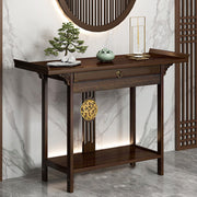 Slim Entryway Console Table with Drawer & Shelf