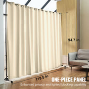 301 × 240 cm Rolling Curtain Room Divider – 2 In-Stock Colours