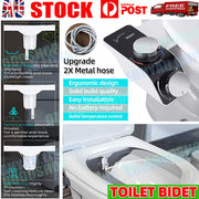 Non-Electric Dual-Nozzle Bidet Attachment – Hot & Cold Inlets