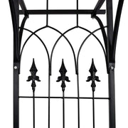Black Iron Garden Arch for Climbing Plants – 200 × 52 × 204 cm