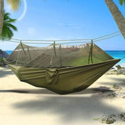 Double Camping Hammock with Integrated Mosquito Net