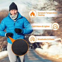5V USB Heated Touchscreen Gloves – Black or Grey