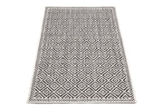 Black & White Diamond Polypropylene Outdoor Rug