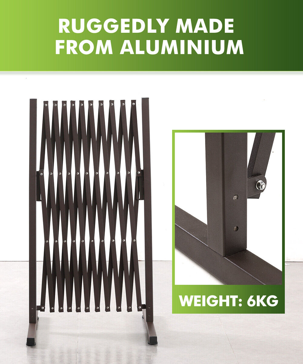 Expandable Metal Barrier Gate for Indoor or Outdoor Use