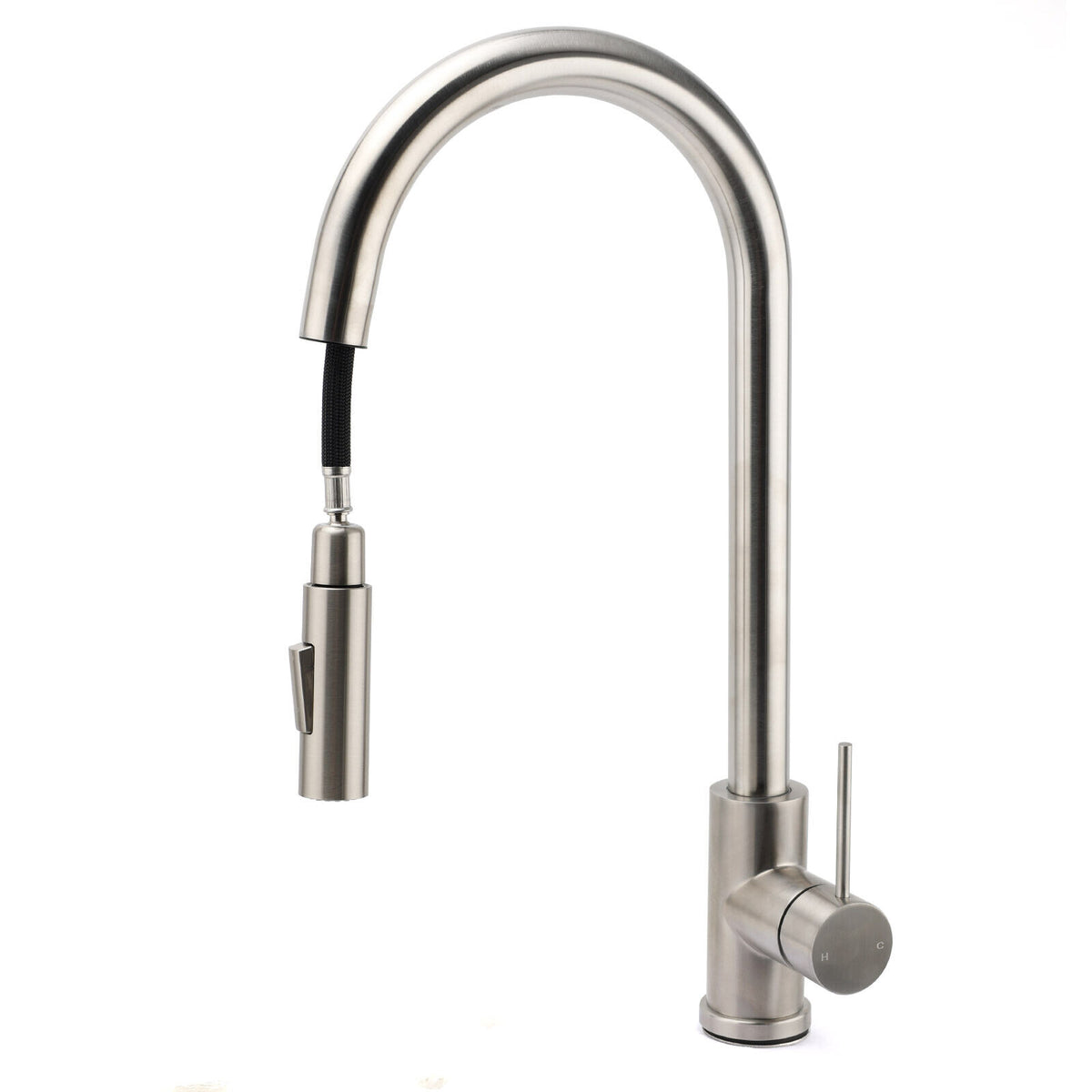 Brushed Nickel 2-Mode Pull-Out Kitchen Mixer Tap