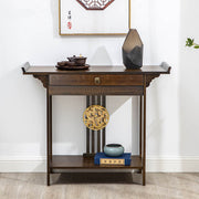 Slim Entryway Console Table with Drawer & Shelf