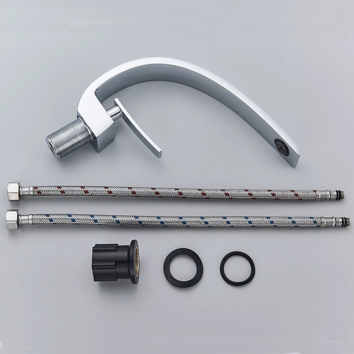 Chrome Single-Lever Bathroom Basin Mixer Tap
