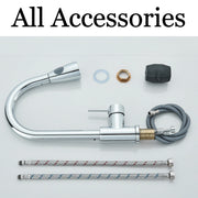 Chrome 2-Mode Pull-Out Kitchen Mixer Tap – 360° Swivel