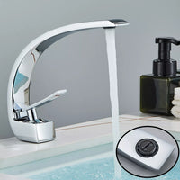 Chrome Single-Lever Bathroom Basin Mixer Tap