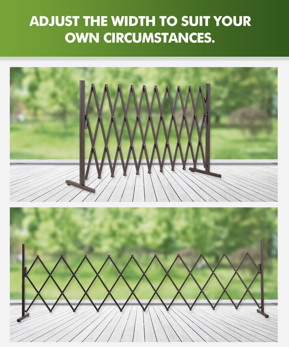 Expandable Metal Barrier Gate for Indoor or Outdoor Use