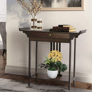 Slim Entryway Console Table with Drawer & Shelf