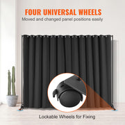 301 × 240 cm Rolling Curtain Room Divider – 2 In-Stock Colours