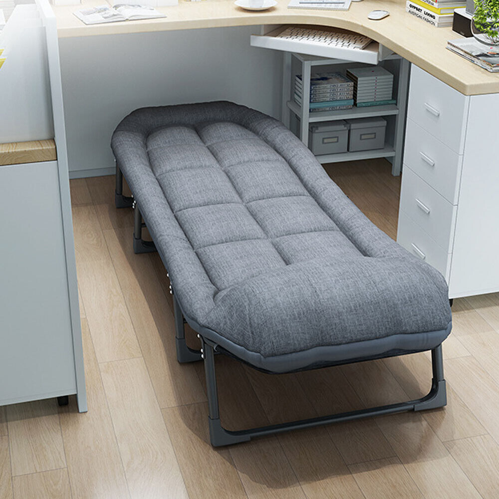 5-Position Folding Camping Lounger with Mattress – Up to 181 kg