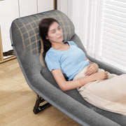 5-Position Folding Camping Lounger with Mattress – Up to 181 kg