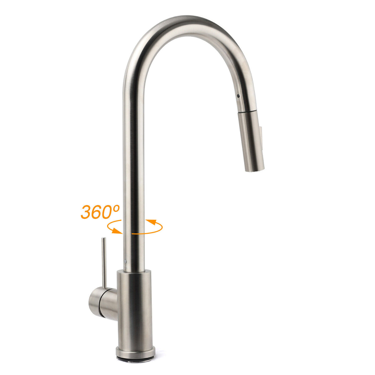 Brushed Nickel 2-Mode Pull-Out Kitchen Mixer Tap
