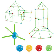 Funhub Fort - Kids Construction Fort Building Kit Indoor & Outdoor Gift Toys Game 175 pieces