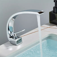 Chrome Single-Lever Bathroom Basin Mixer Tap