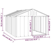 Large Outdoor Steel Dog Kennel & Shelter