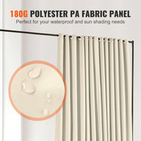 301 × 240 cm Rolling Curtain Room Divider – 2 In-Stock Colours