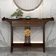 Slim Entryway Console Table with Drawer & Shelf