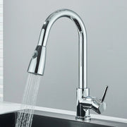 Chrome 2-Mode Pull-Out Kitchen Mixer Tap – 360° Swivel