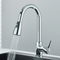 Chrome 2-Mode Pull-Out Kitchen Mixer Tap – 360° Swivel