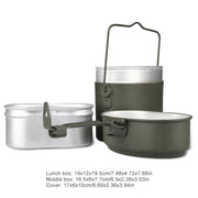 3-Piece Aluminium Camping Mess Kit