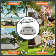 4-Person Instant Pop-Up Camping Tent with Rainfly