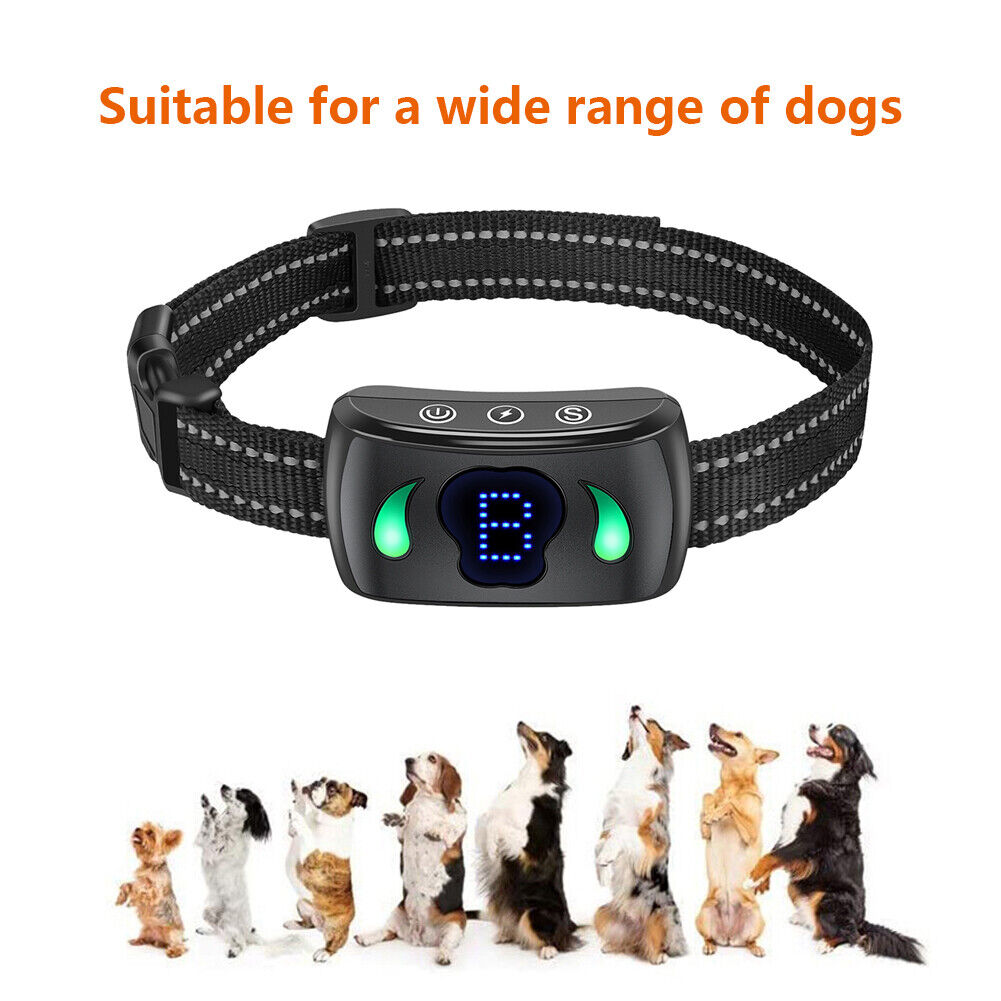 Anti-Bark Electric Shock Pet Dog Training E-Collar Obedience Remote Control AU