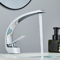 Chrome Single-Lever Bathroom Basin Mixer Tap