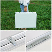 Adjustable-Height Folding Aluminium Camping Table