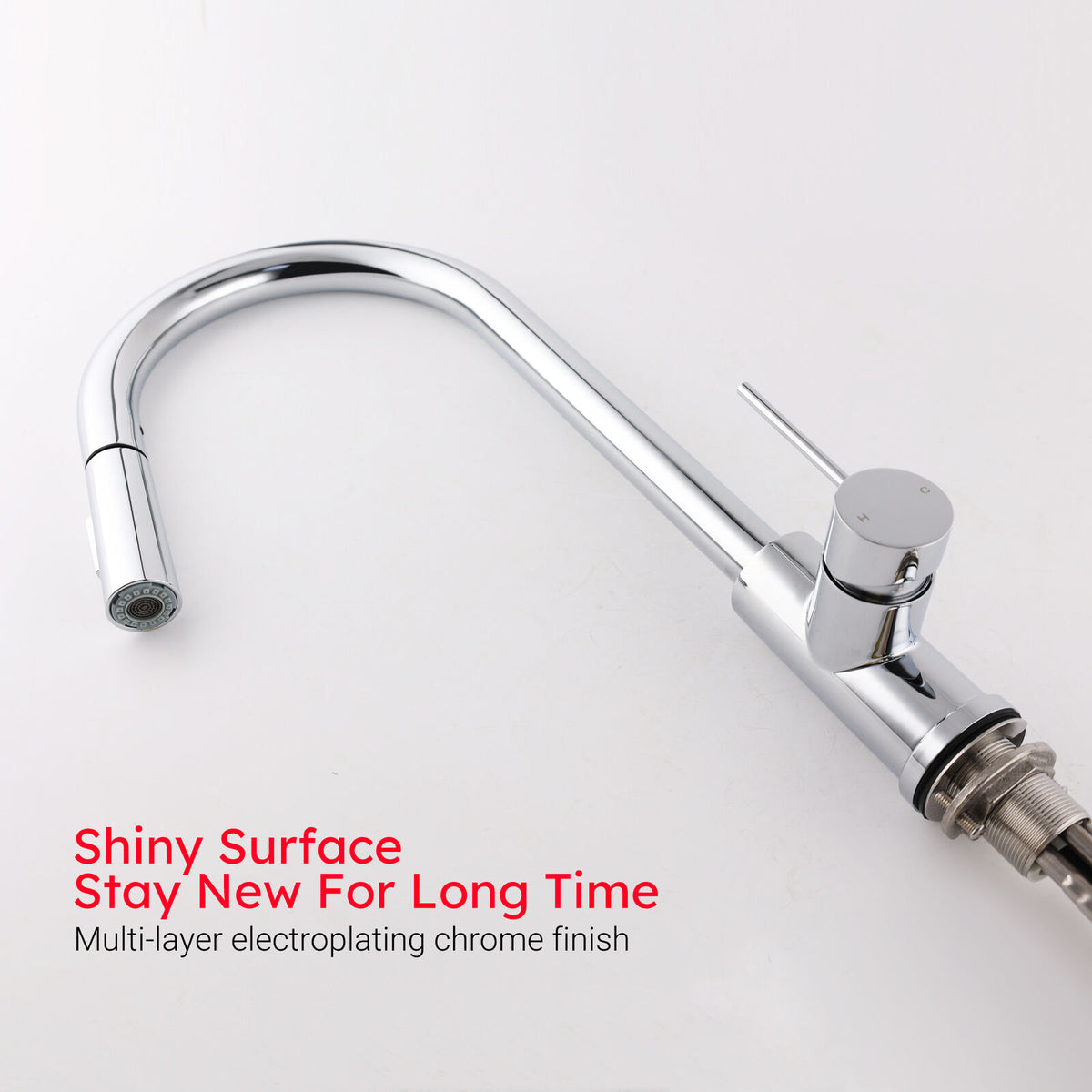 Chrome 2-Mode Pull-Out Kitchen & Laundry Mixer Tap