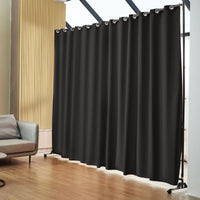 301 × 240 cm Rolling Curtain Room Divider – 2 In-Stock Colours