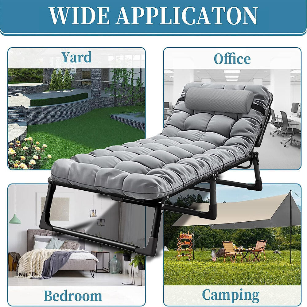 Foldable Camping Bed with Removable Mattress – 2 Sizes