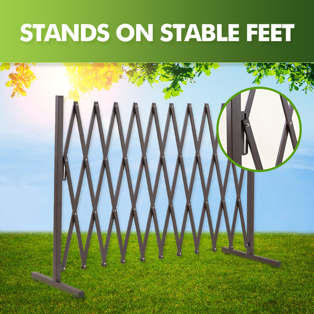 Expandable Metal Barrier Gate for Indoor or Outdoor Use