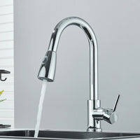 Chrome 2-Mode Pull-Out Kitchen Mixer Tap – 360° Swivel