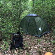 Night Cat Backpacking Tent for One 1 to 2 Persons Lightweight Waterproof Camping Hiking Tent for Adults Kids Scouts Easy Setup Single Layer 2.2x1.2m