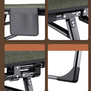 5-Position Folding Camping Lounger with Mattress – Up to 181 kg