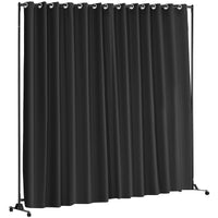 301 × 240 cm Rolling Curtain Room Divider – 2 In-Stock Colours