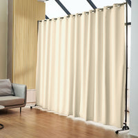 301 × 240 cm Rolling Curtain Room Divider – 2 In-Stock Colours