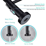 Kitchen Sink Mixer Taps Pull Out Laundry 360° Swivel Faucet Tap Black AU