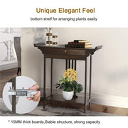 Slim Entryway Console Table with Drawer & Shelf