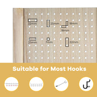 5 ft 4-Panel MDF Pegboard Display Divider