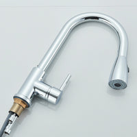 Chrome 2-Mode Pull-Out Kitchen Mixer Tap – 360° Swivel