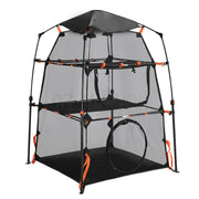3-Tier Foldable Mesh Cat Tent Tower with Carry Bag