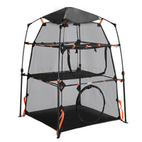 3-Tier Foldable Mesh Cat Tent Tower with Carry Bag