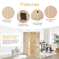5 ft 4-Panel MDF Pegboard Display Divider