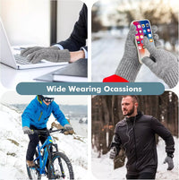 5V USB Heated Touchscreen Gloves – Black or Grey