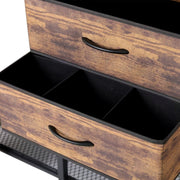 XL Heavy Duty Clothes Storage Stand w/ Dust-proof Cover, Hanging Rails, Shelves