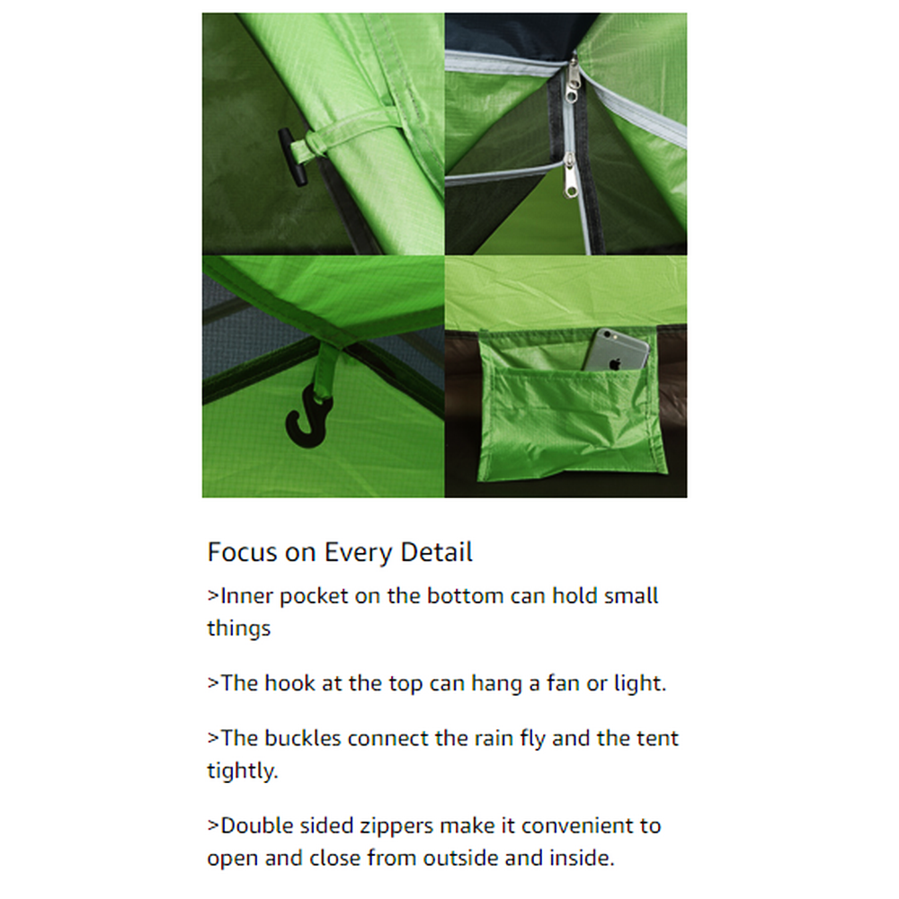 Night Cat Backpacking Tent for One 1 to 2 Persons Lightweight Waterproof Camping Hiking Tent for Adults Kids Scouts Easy Setup Single Layer 2.2x1.2m